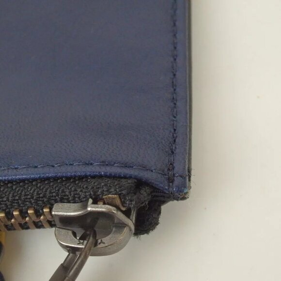 Authentic LANVIN en Bleu Shoulder Mini Pouch leather [Used] - Picture 10 of 12